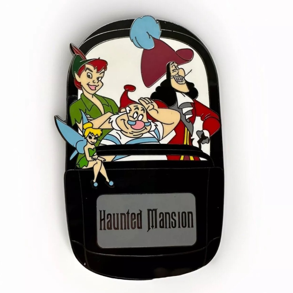 Disney Fantasy Pin Doom Buggy Peter Pan Tink Haunted Mansion Captain Hook 3" Big